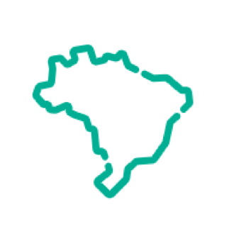 ícone mapa do Brasil